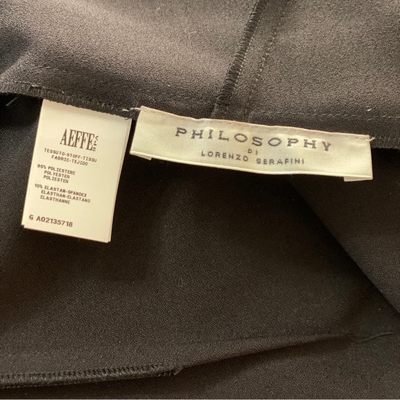 Philosophy di Lorenzo Serafini black peplum top - Picture 7 of 8